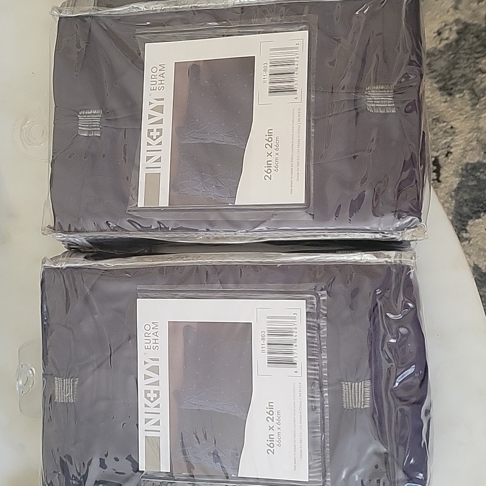 Two Ink and Ivy Blue Euroshams.  New, never opened.